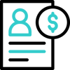 Icon für Angebots- und Auftragsmanagement mit automatisierten Workflows